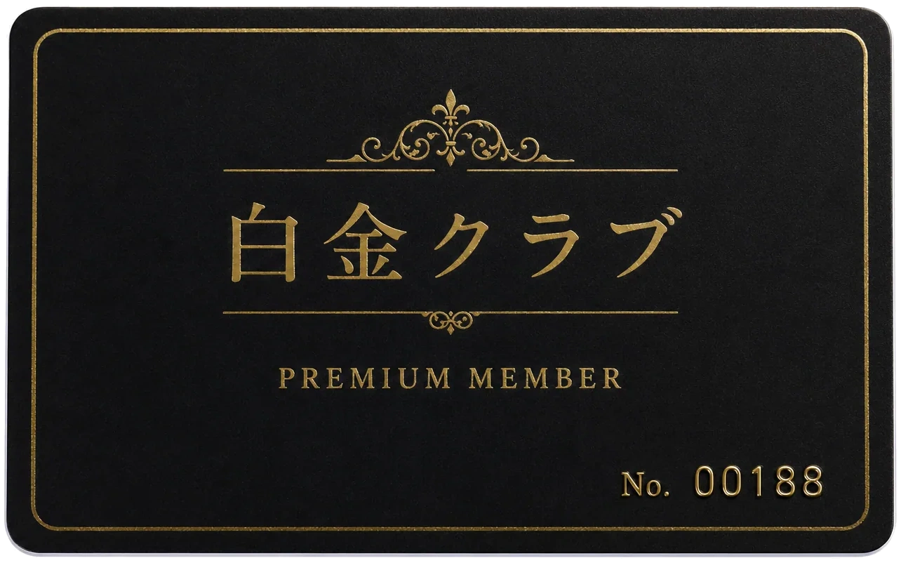 マットブラックVIPカードのイメージ
