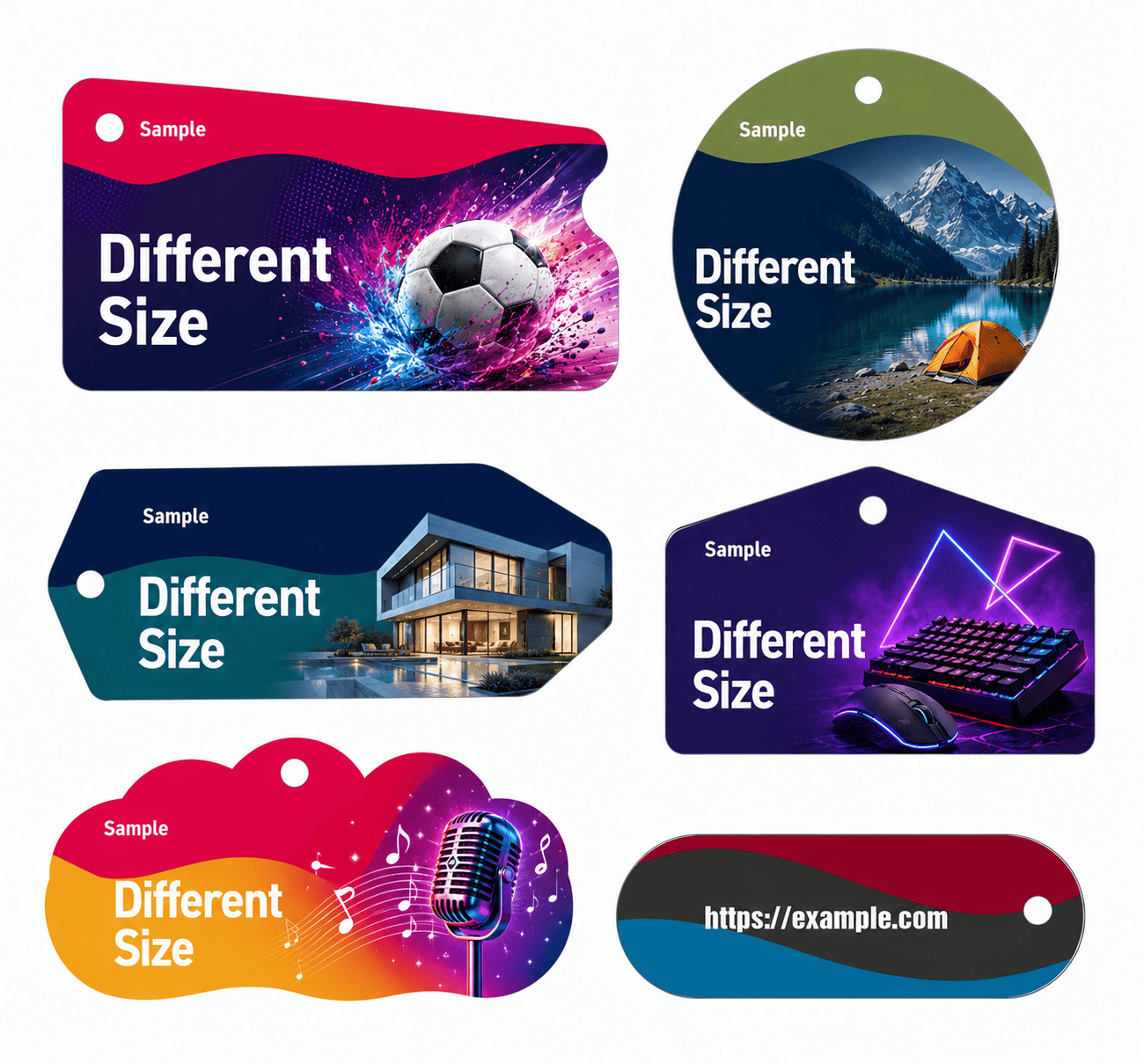 変形サイズカード