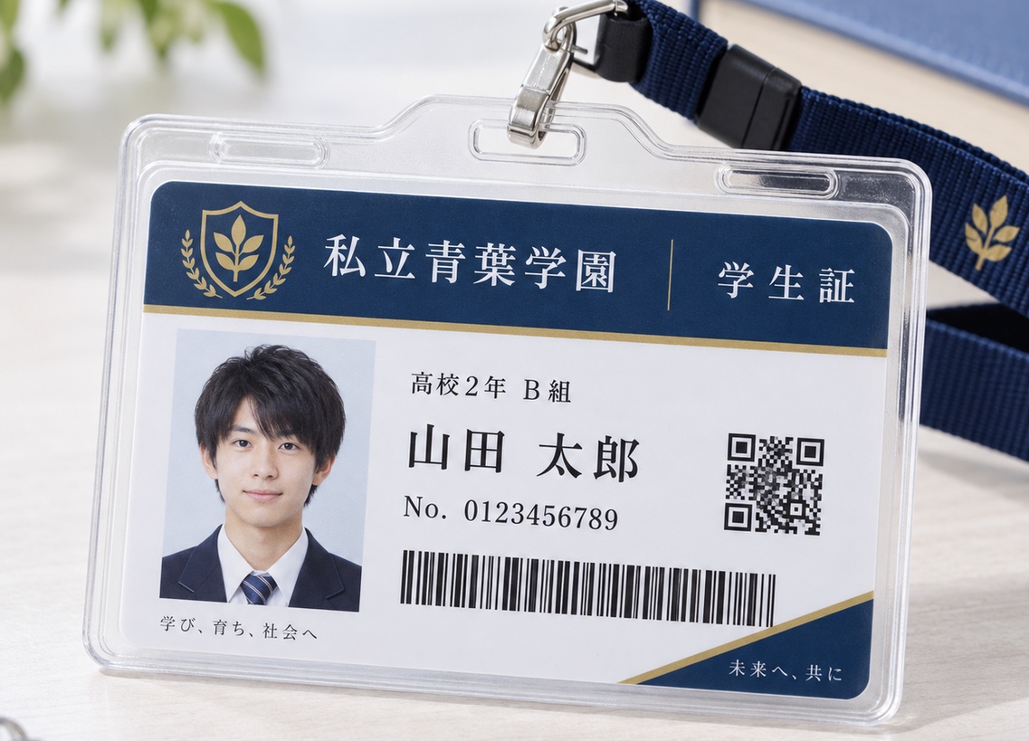 学生証・生徒証の制作例